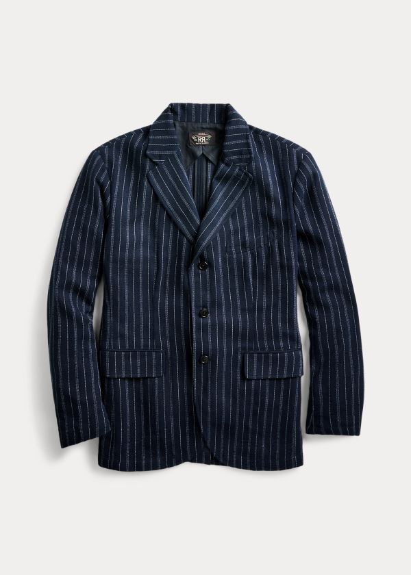 Men's Ralph Lauren Slim Striped Blazers | 027981ECN